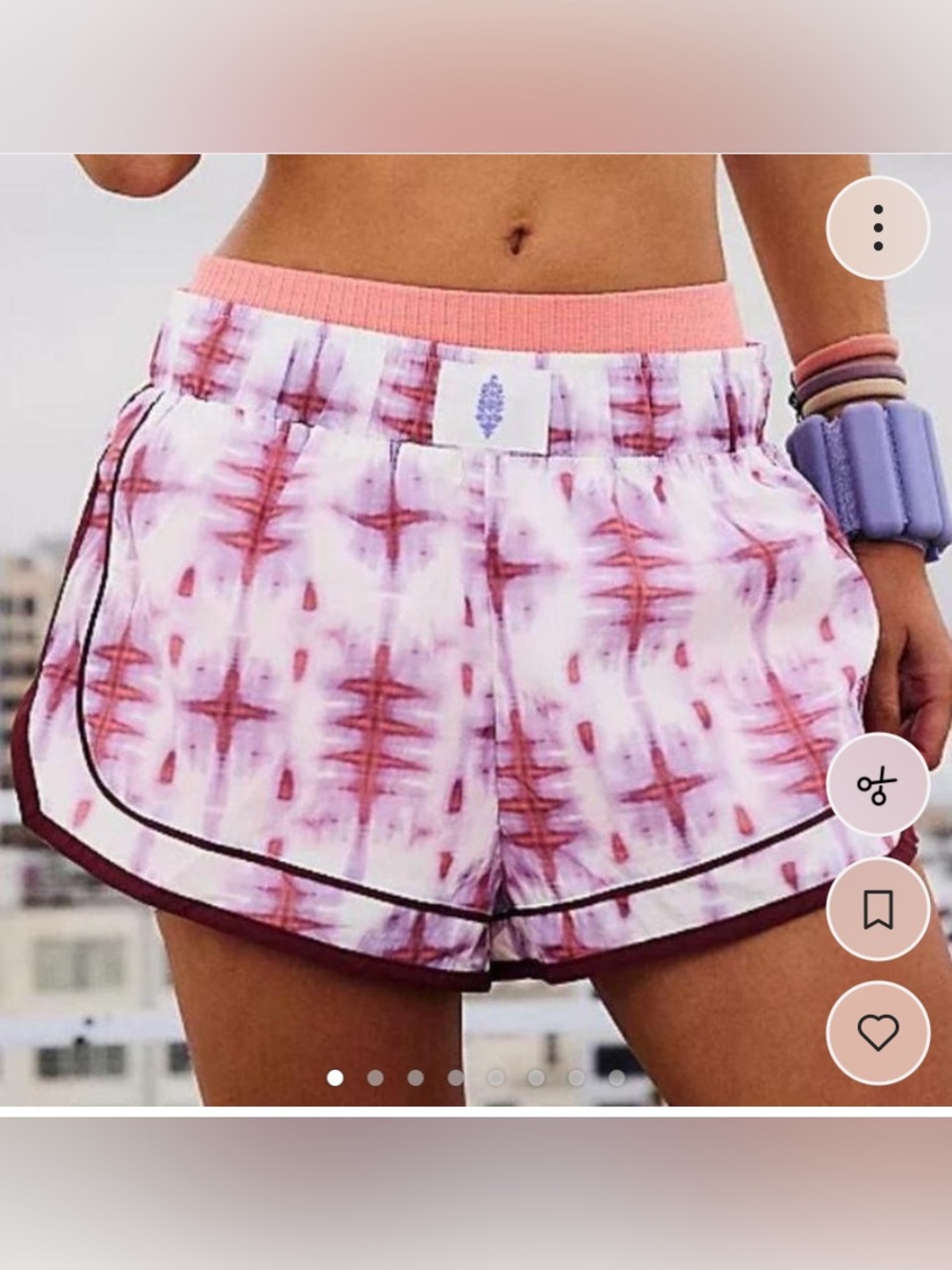 FP movement free people Women's varsity Running Shorts M